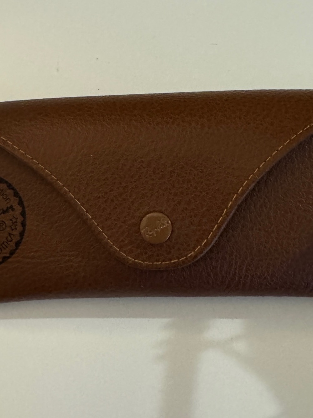 Ray-Ban Brown Leather Sunglasses Case